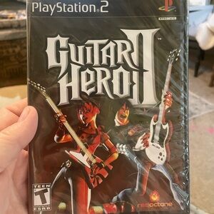 Sony PlayStation 2 Guitar Hero II - Black and Red